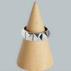 Temperament Glossy rhombus Ring Opening Ring Silver Color Ring Jewelry For Women Gifts Party