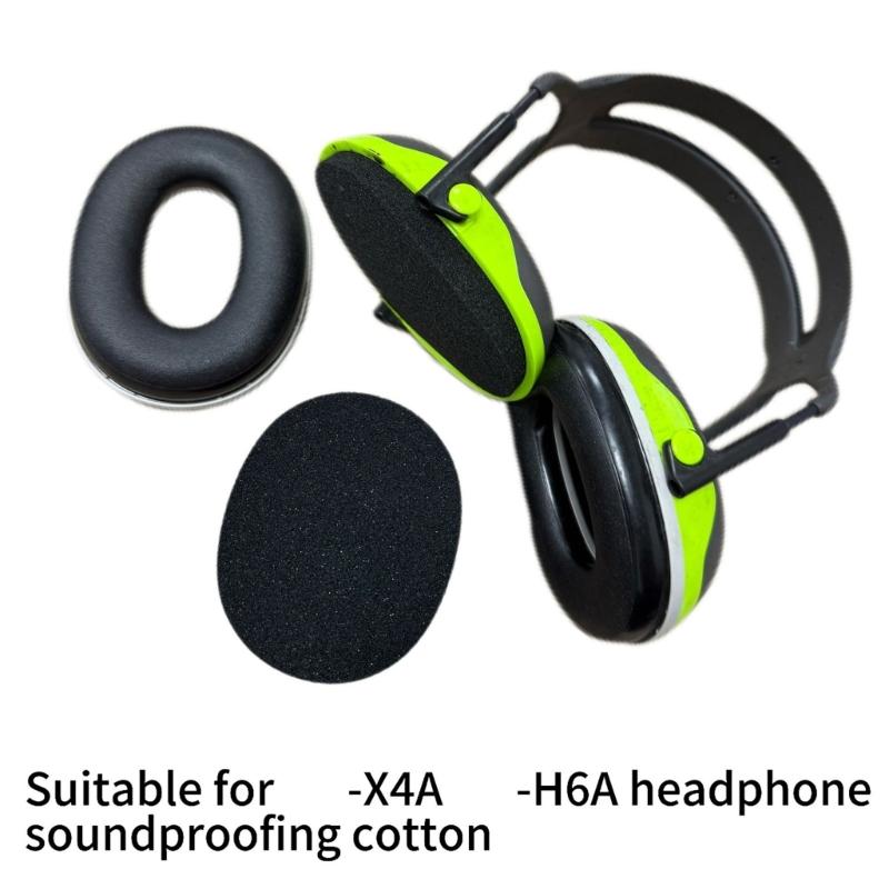 Noise Isolating Ear Cushions For X4A H6A Headphones Washable Breathable Foam Earpads Durability Comfort