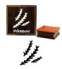 Printtoo Leaf Design Diary Card Square Wooden Rubber Stamp Scrap-Booking Block-2 X 2