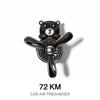 72KM Car Air Freshener Bear Pilot Auto Accessories Interior Perfume Diffuser Rotating Propeller Outlet Fragrance Magnetic