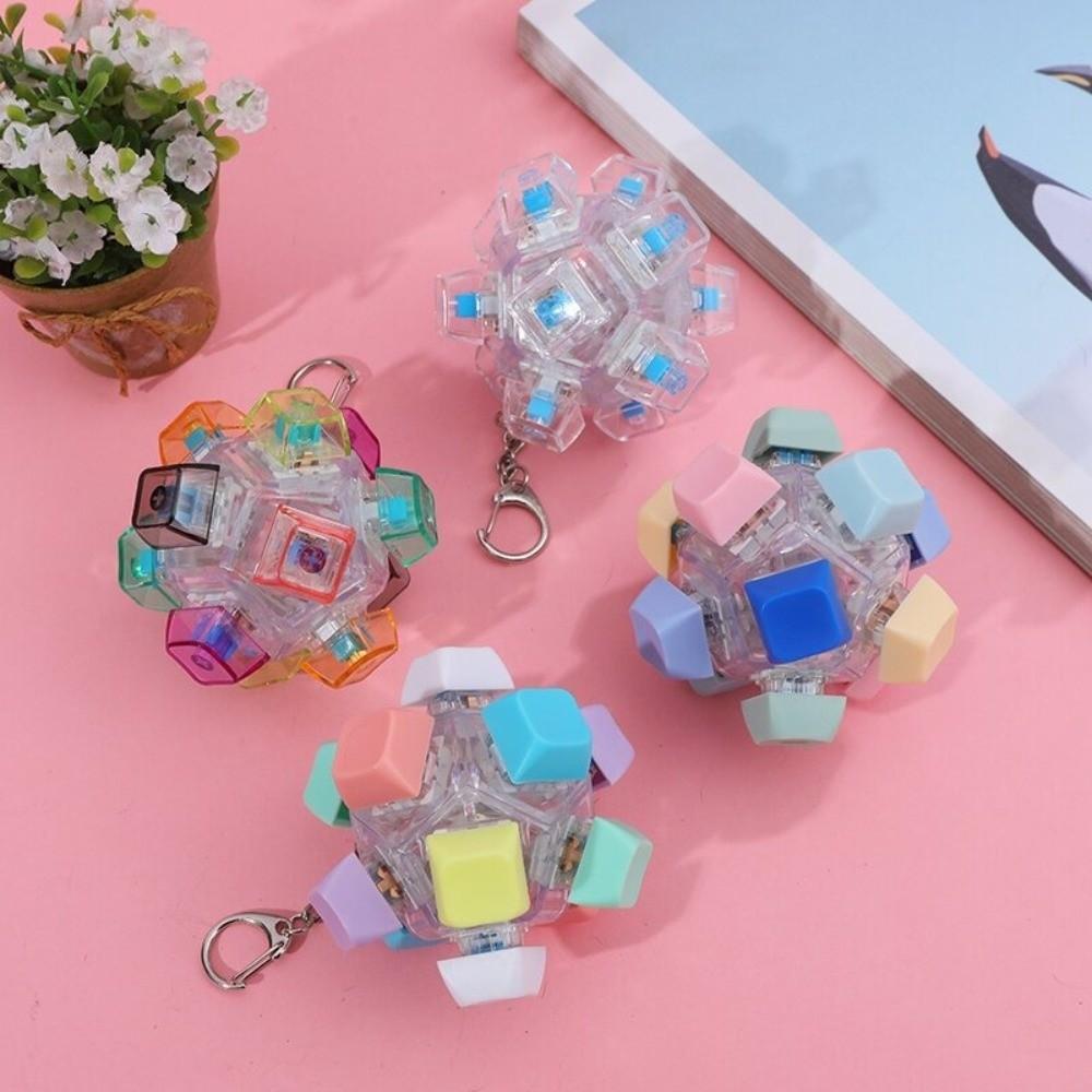 Clickable Button Fingertip Press Button Tester 12 Key Keyboard Key Toy Fidget Toy  Focus Games