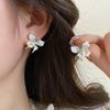 GemChic женские серьги, модные серьги-гвоздики с иглой, имитация драгоценного камня, серьги-бабочки, цветы, изысканные милые украшения на день рождения, Рождество, подарок