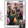 Diamond Painting Flowers Tulips Diamond Mosaic Craft Diamond Embroidery Painting