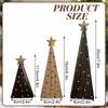 1 Set Desktop Rustic Wooden Handmade Ornament Decorative Tree Durable Christmas Festive Craft Creative