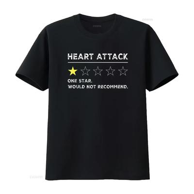 Футболка с принтом 'Сердечный приступ, скорейшего выздоровления' funny vintage Washed fashion graphic Стильная Удобная Дышащая streetwear
