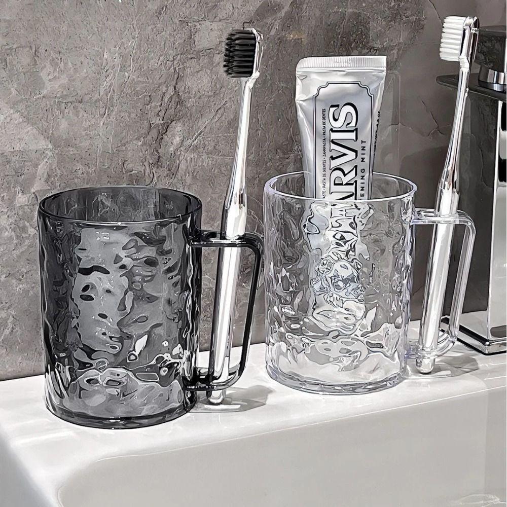 Glacier Pattern Mouthwash Cup Plastic Toothbrush Holder Fashion Toothbrush Cup Home Bathroom