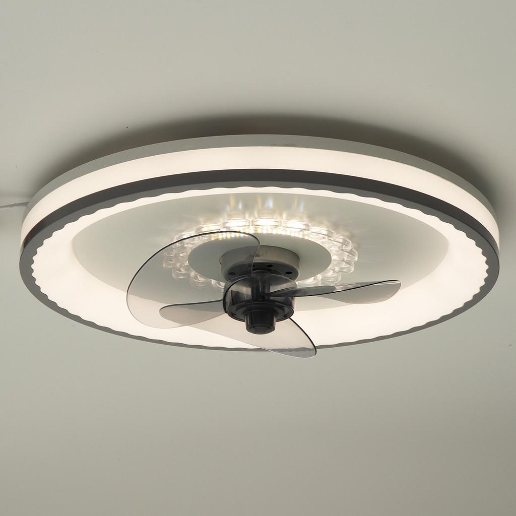 Светодиодный потолочный вентилятор с регулируемой яркостью 72 Вт, вентилятор с дистанционным управлением и подсветкой, светодиодная лампа воздушного охлаждения с регулируемой скоростью ветра