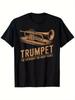 Jazz Trumpet GraphicTrumpet The Instrument for Smart People Design100 cotton Oneck short sleeve printed mens Tshirt