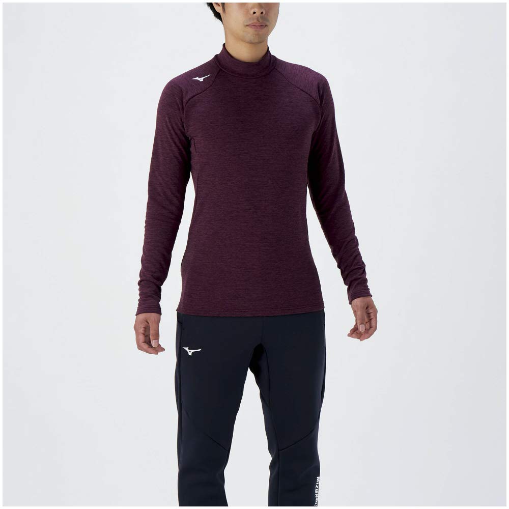 Mizuno Тренировочная флисовая кофта стрейч сливового цвета, размер 2XL, мужская, 32MA0542, Mok,