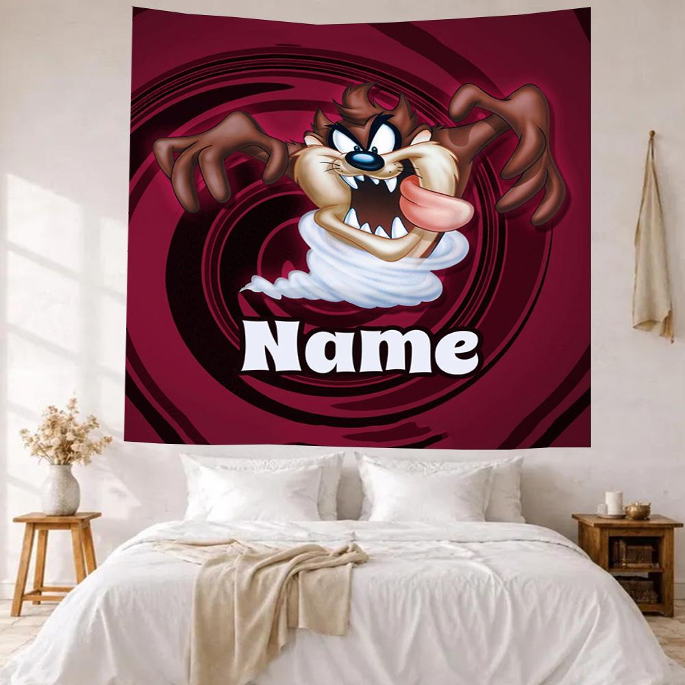 Warner Custom Your Name Wall Decor Tapestry Art For Pet Memorial Birthdaywedding Party Backdrop Family Gift