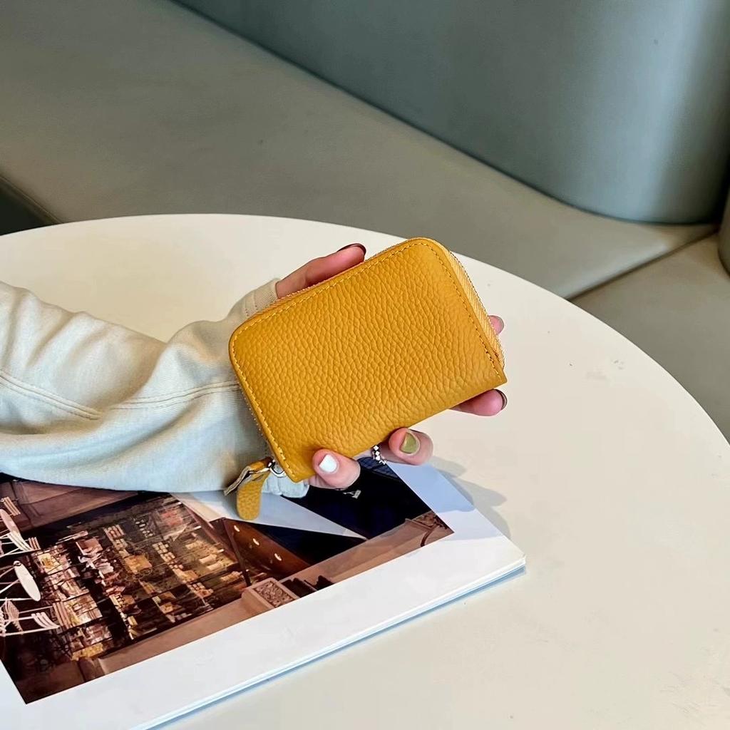 Genuine Leather Card Holder First Layer of Cowhide Coin Purses For Women Natural Leather ID Credit Business Cards Organizer 11 Slots