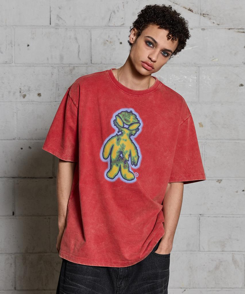HOODHOOD Fever Alien Short Sleeve T-Shirt Red