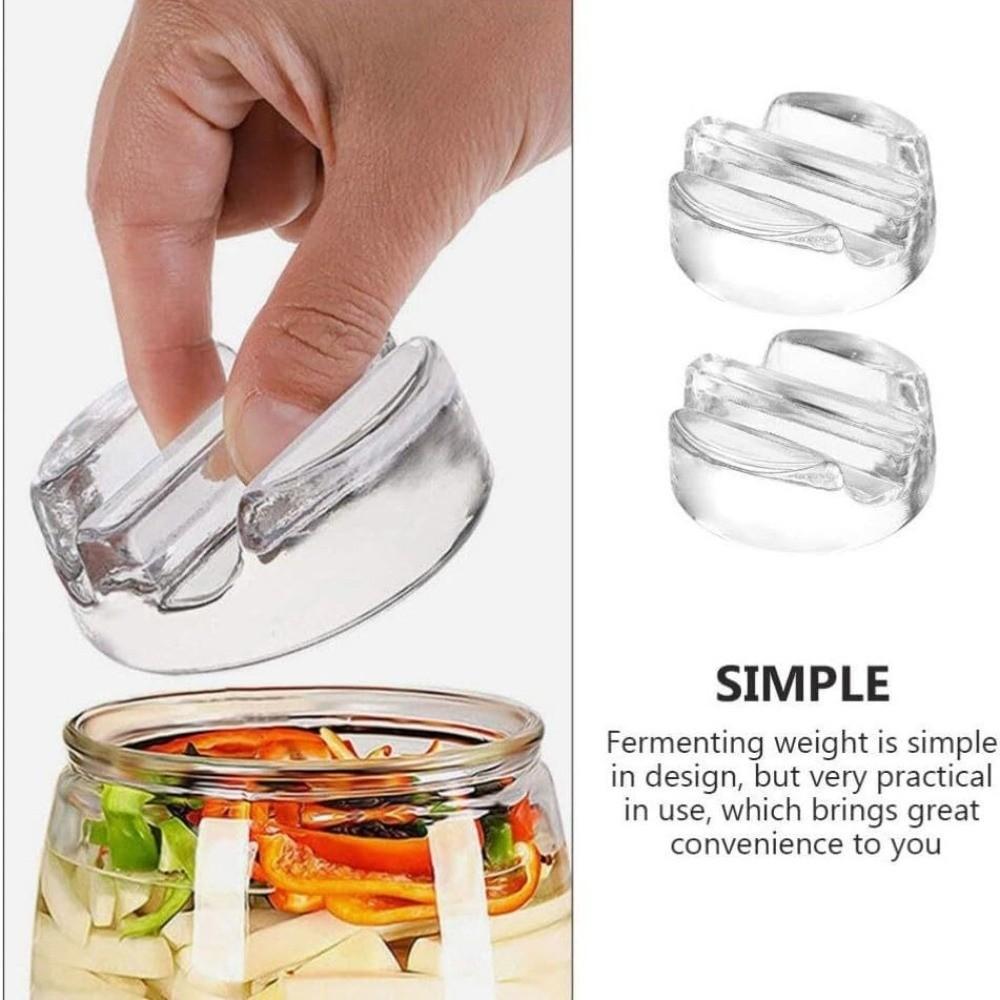 Heavy Glass Fermentation Weights with Handle Fermentation Weight Set Cheese Fermentation