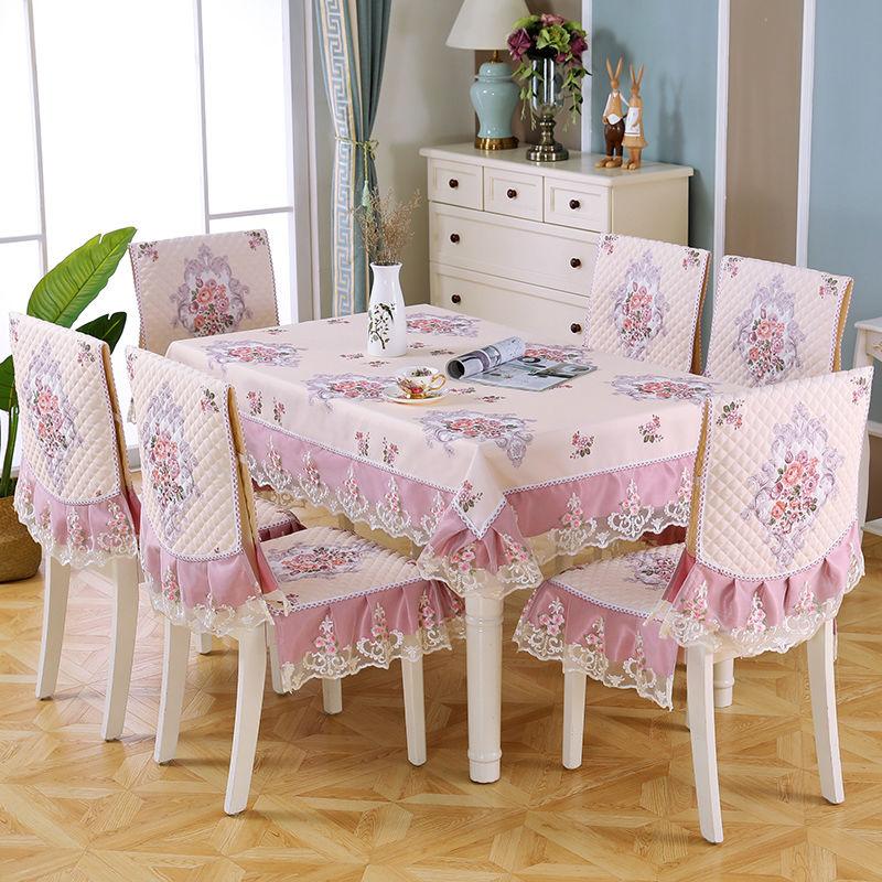 Высококачественный чехол на стул, кружевная подушка, пылезащитная скатерть для банкета, обеденный стол, чехол с вышивкой, ткань для стула