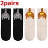 4pcs Funny Abstract 3D Cat Butt Mid-Tube Socks Cartoon Quirky Cotton Casual Socks Cat Egg Floor Sock for Cute Girls Couple Gifts