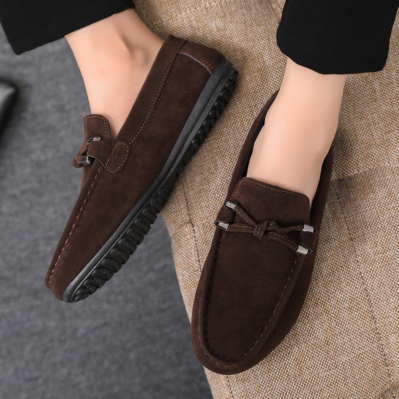 New Fashion Men's Loafers Large Size Trend Bean Shoes Casual Men's Shoes