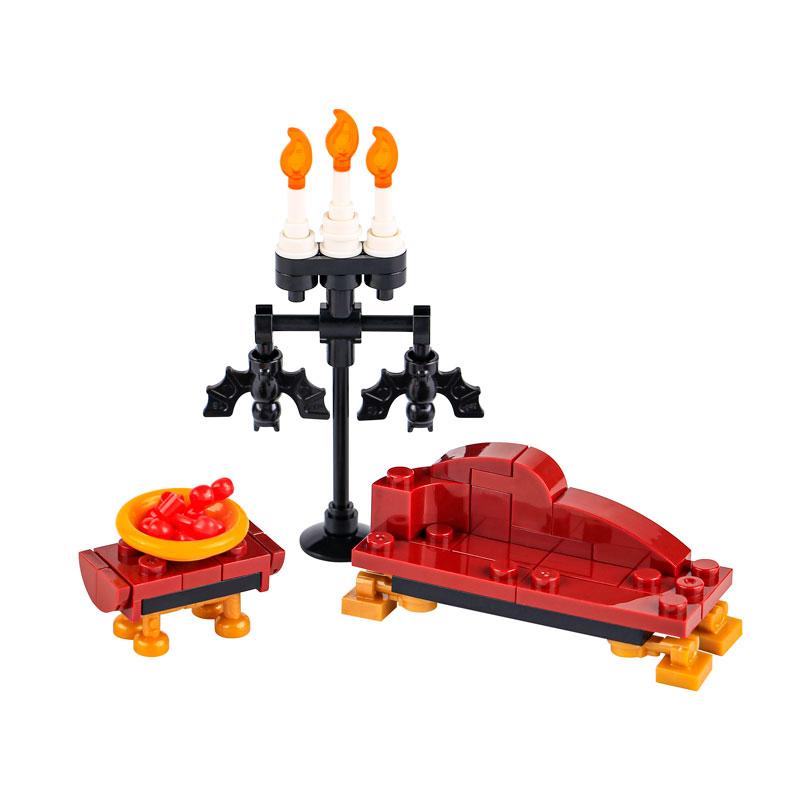 Набор конструктора MOC Bricks Игрушки DIY Тыквенная Голова на Хэллоуин Набор Строительных Блоков Фигурки Скелета Солдата Рождественский Подарок на Хэллоуин для Детей