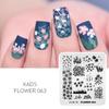 kads Chinese Stamping Nail Stamp Plate Tree Peony Butterfly Design Nail Art Printing Gel Polish 7*8cm Image Templates Plate