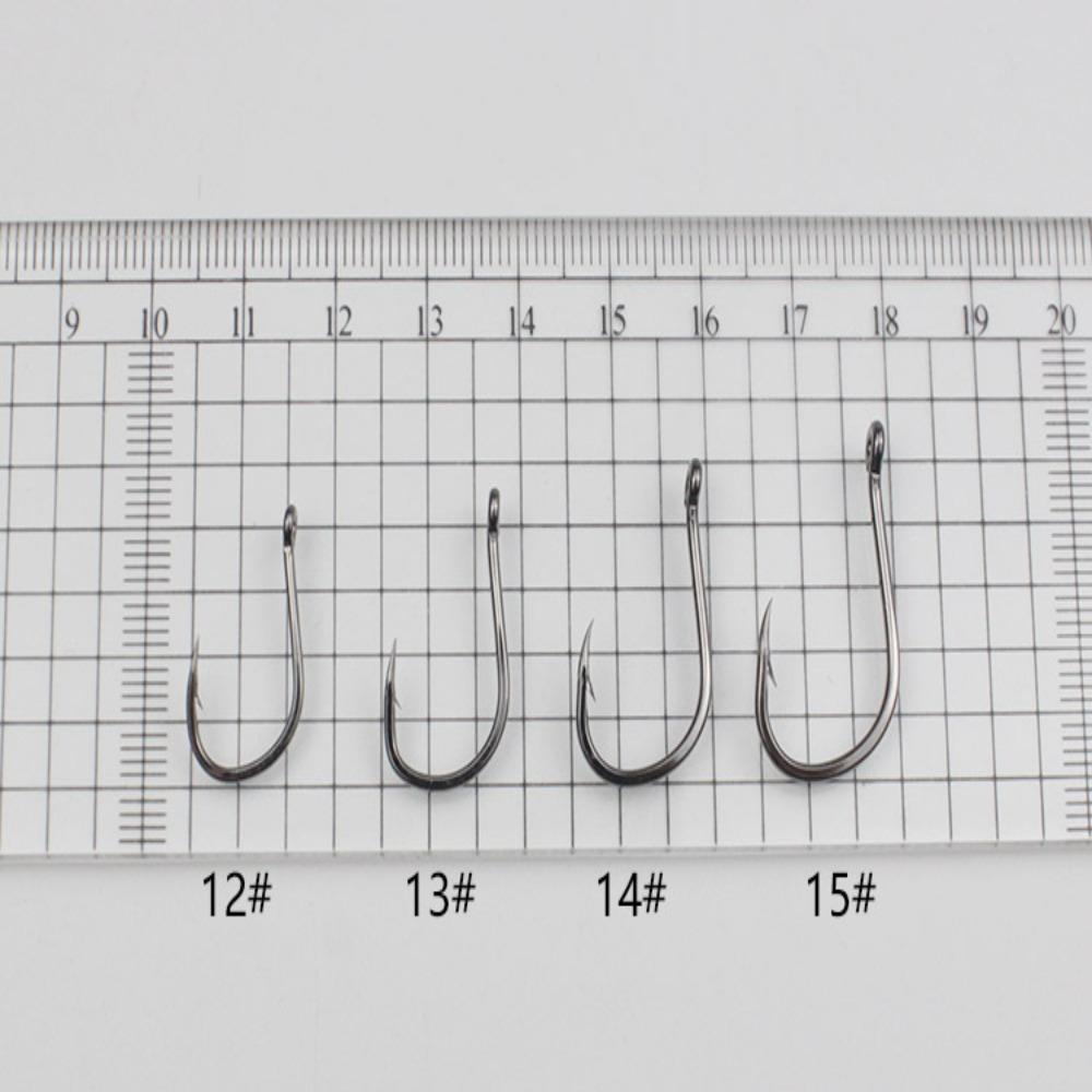 50 шт. заостренные одинарные рыболовные крючки из высокоуглеродистой стали с колючими карповыми крючками для ловли нахлыстом