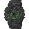Мужские часы Casio G-Shock GA-100BEG-1AJF Черные Аналогово-цифровые Водонепроницаемые