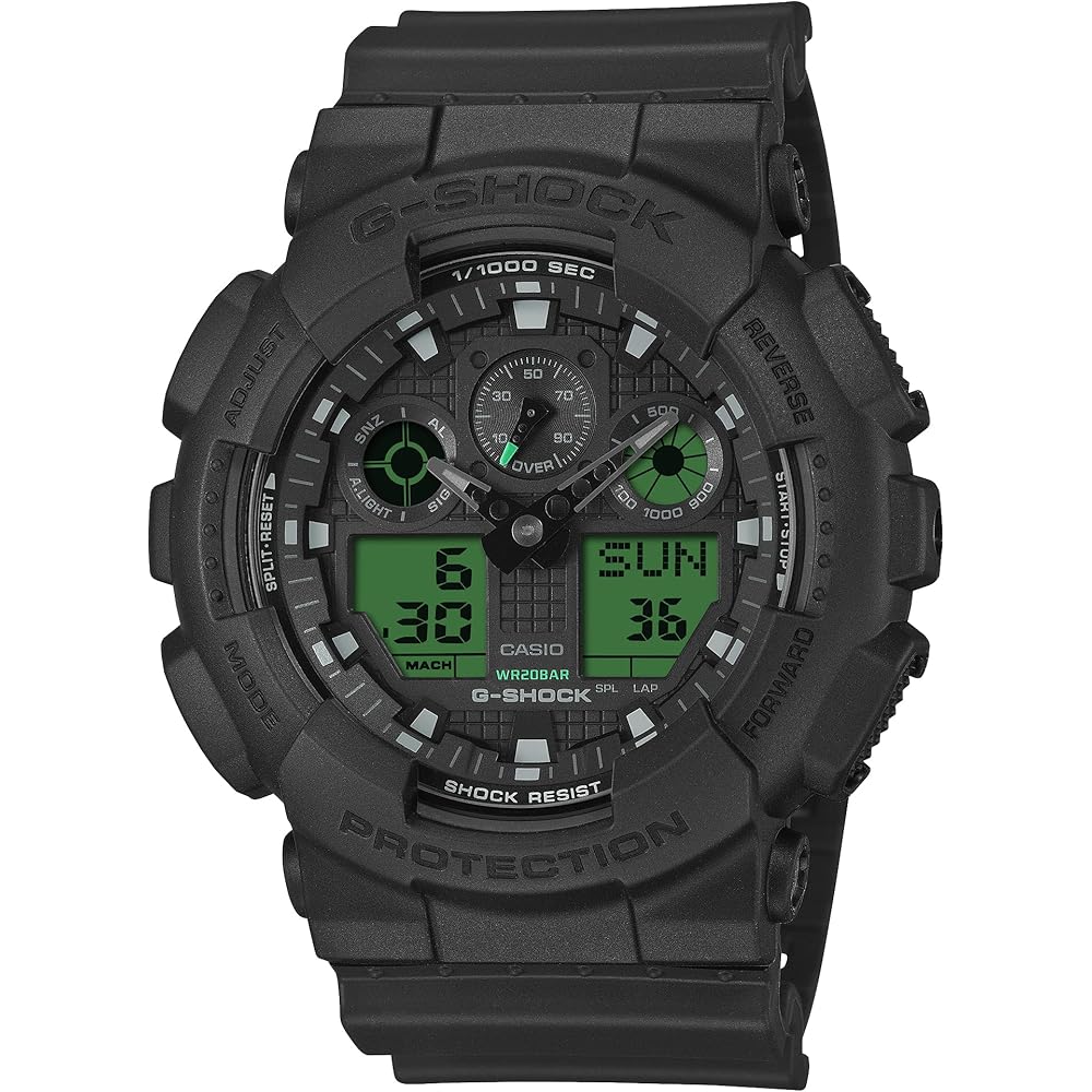 Casio G-Shock GA-100BEG-1AJF Men's Watch Black Analog Digital Water Resistant