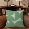 Abstract Green Bauhaus-Style Cushion Cover Car Throw Pillow Case For Sofa Car Christmas Gift