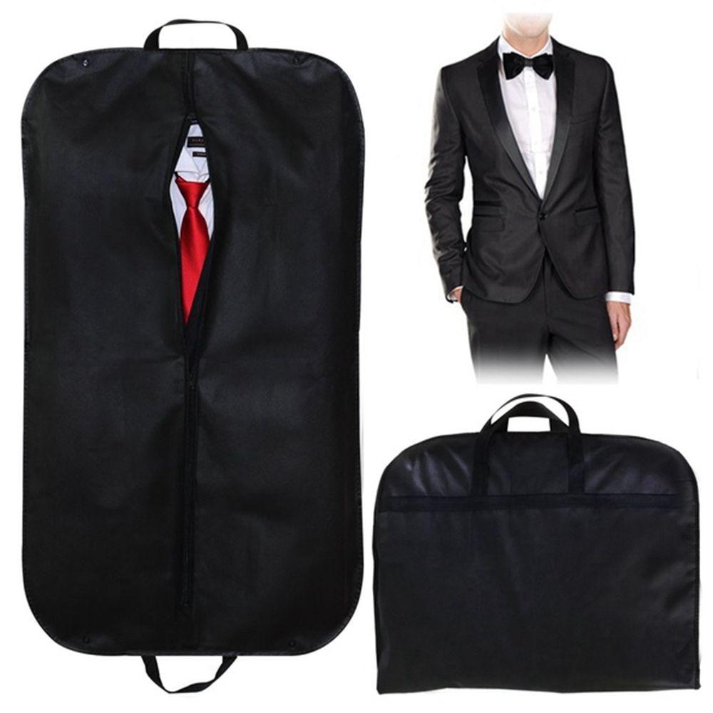 Suit Storage Bag Coat Wardrobe Organizer Clothes Dust Cover Garment Bag Cover Non-woven Fabric Case