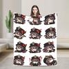 Genshin Impact Diluc Game  Warm Soft Blanket  Camping Plush Throw Blanket Graphic Bedroom Flannel Bedspread Sofa Bed Cover