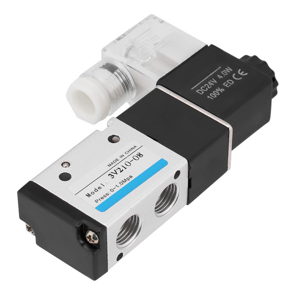 1pc Pneumatic Solenoid Valve 3-Way 2-Position Type G1/4 0.15 - -0.8 MPa (AC220V)