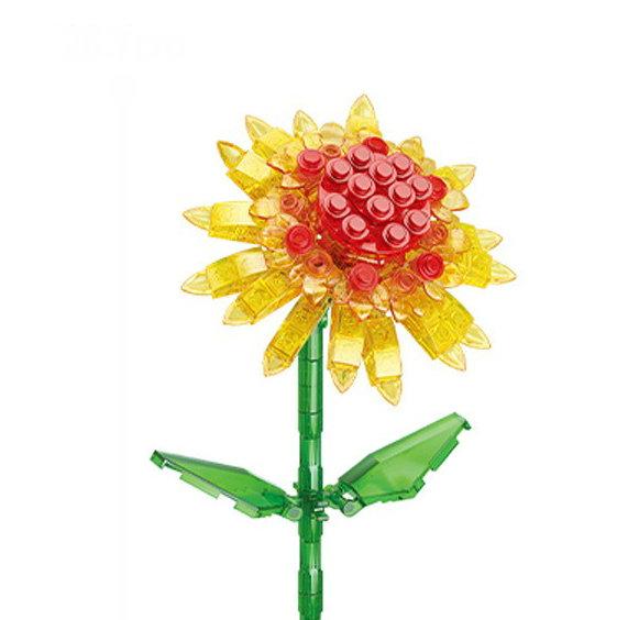 Flower Model Eternal Bouquet Building Blocks Creative Home Desk Plant Decoration Assemble Bricks Educational Toy Girl Kids Gifts