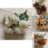 Sophisticated Faux Rose Arrangement For Wedding Venue Table Centerpiece