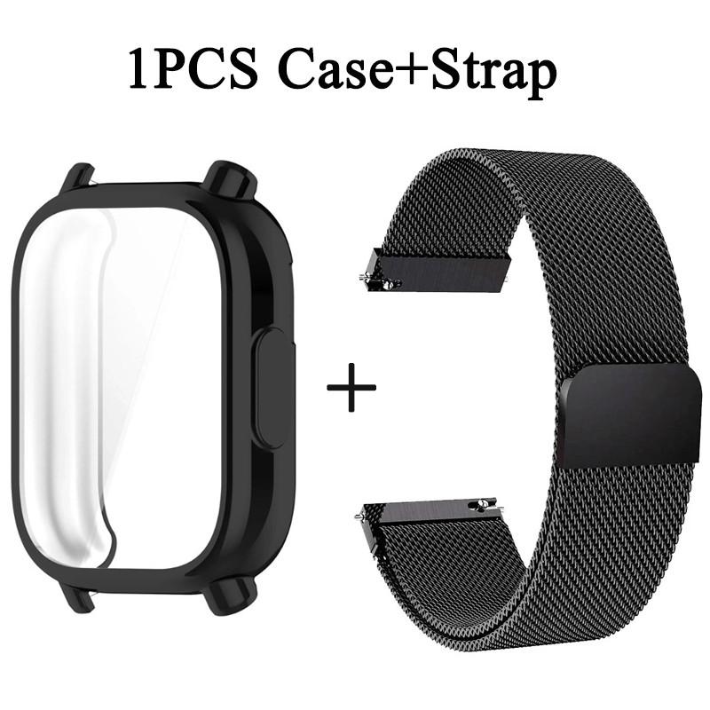 Ремешок из нержавеющей стали + защитный чехол из ТПУ для Redmi Watch 5 Lite Active Metal Strap Soft Protector Shell для Redmi Watch5 Lite Аксессуары