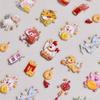 Zodiac Animals Dragon Nail Decals Lion Dance Chinese Nail Decorations  Lady