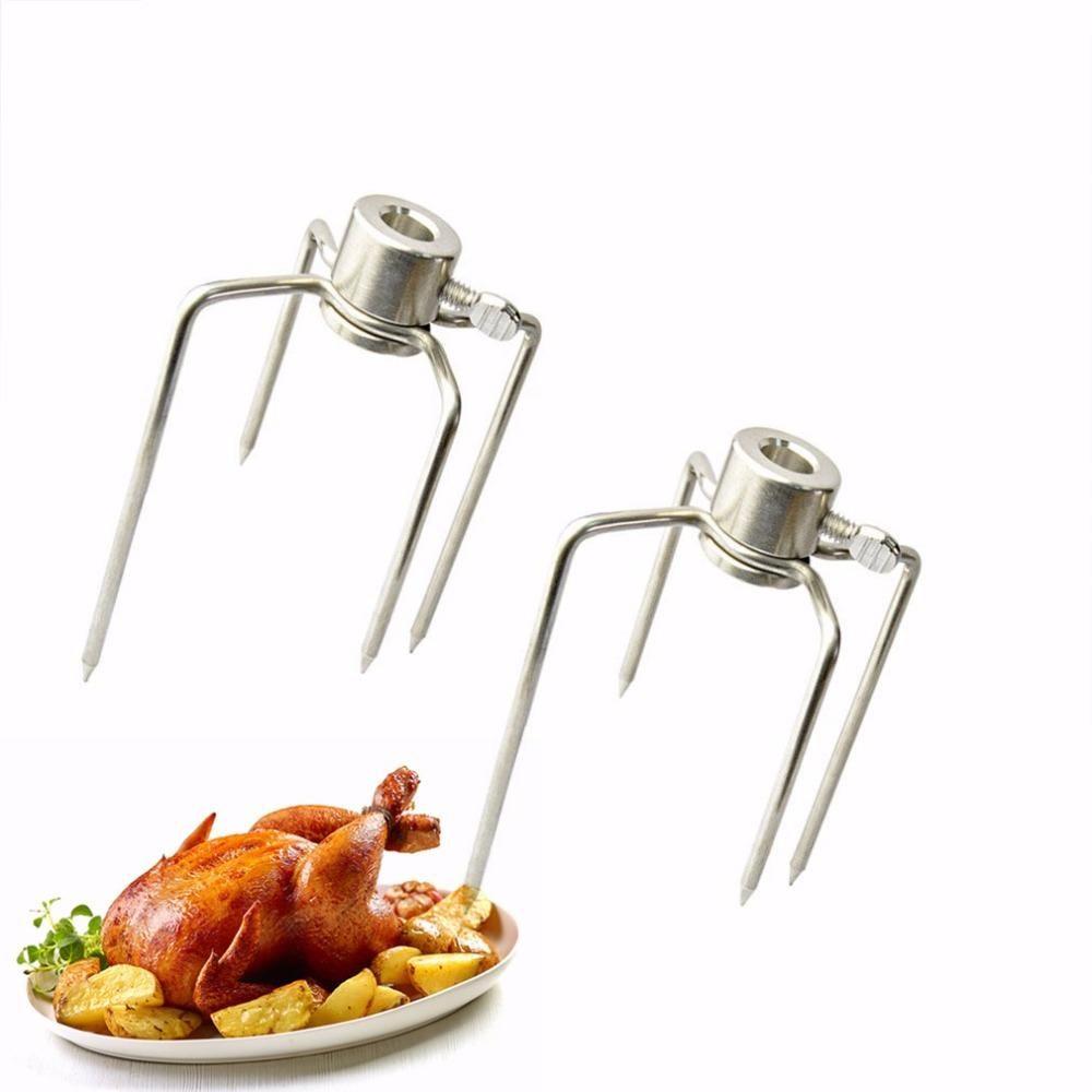 Barbecue Accessories Rotisserie Food Grade BBQ Tool BBQ Forks Chicken Grill Spit Forks Meat Fork