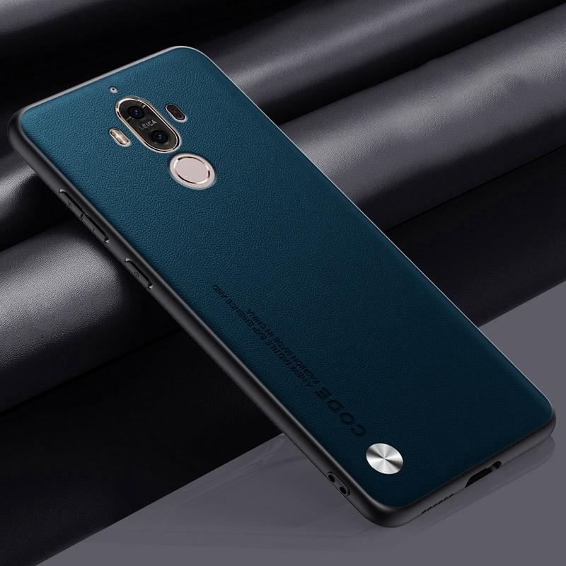 Роскошный чехол из искусственной кожи для Huawei Mate 9 Pro Mate9 Задняя крышка Силиконовый чехол для телефона с полной защитой для Huawei Mate 10 Pro Mate10