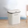 Compact Kitchen Compost Bin with Lid - Space-Saving Indoor Waste Solution