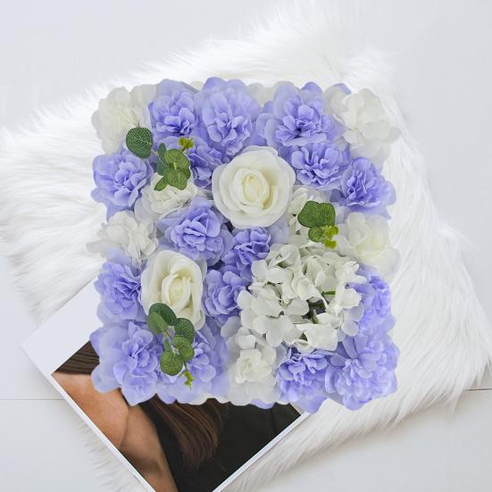 Искусственный цветок розы, настенная панель, свадебный детский душ, вечеринка, сделай сам, квадратный 3D цветочный настенный фон, украшение, реквизит для фотосъемки