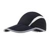 Long Peaked Cap Unisex Sunshade Anti-UV Good Breathability Hollow Mesh Foldable Reflective Strip Sweat Absorption