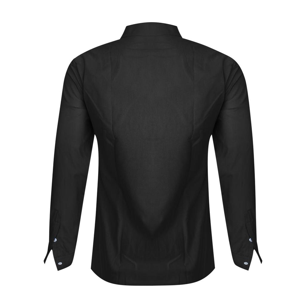 Designer Spring Summer Men's Casual Cotton Linen Solid Color Long Sleeve Shirts Loose Shirts