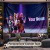 Kpop Demon Hunters Personalized Tapestry Support Custom Name, Wall Art Home Decoration