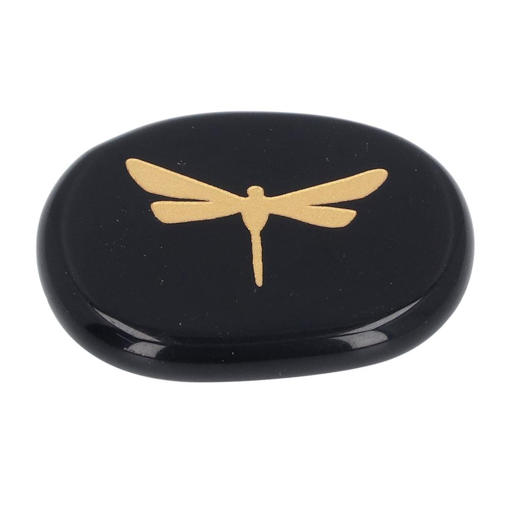 Mineral Craft Worry Stone Black Balance Stone Crystals Pocket Worry Stone Home Office Use