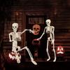 Halloween Skeleton, Prop Faux Human Skeleton Realistic Ornament Full Body Decoration for Haunted