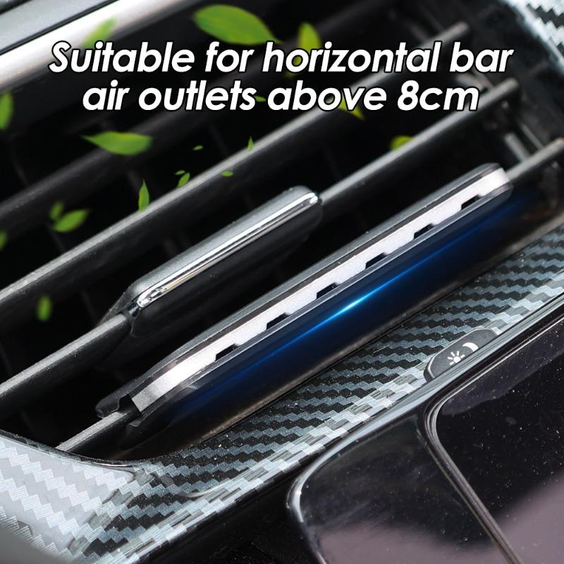 Автомобильный зажим для ароматерапии, набор твердых полосок для ароматерапии, автоматический воздуховыпускной клапан, скрытый зажим для ароматизатора, ароматические таблетки