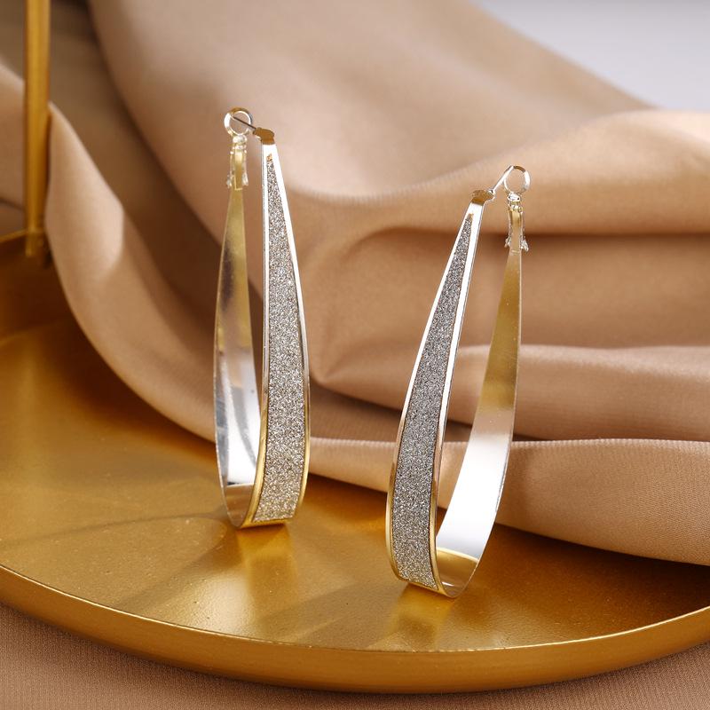 Модные серьги-капли с серебряным покрытием - Европейский и американский стиль