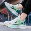Carbon Board Running Shoes Men's Breathable Sports Shoes Popcorn Sole Men's Casual Running Shoes Shock Absorption