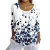 Women's Fashion Casual Knit Sweater Button-Up Floral Print Cardigan Jacket