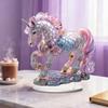 Acrylic Horse Ornament 2D Flat Horse Tabletop Decoration Collectible Colorful Horse Centerpiece for Year of The Horse New Year Living Room Decor