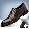 Остроносые кожаные туфли британская мода деловое платье кожаные туфли узор крокодила мягкая подошва мужские туфли лоферы офисные свадебные туфли