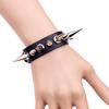 Punk Rock Street Snap Fashion Punk Metal Rivet Bracelet Wide Leather Stud Spike Bracelet