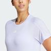 adidas Женская футболка с логотипом, круглым вырезом и коротким рукавом, белая JC9532